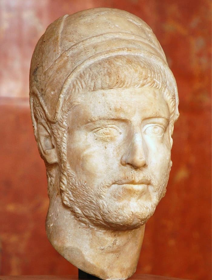 Flamen Dialis, high priest and servant of Roman god Jupiter. This bust is in the Louvre, Paris.
