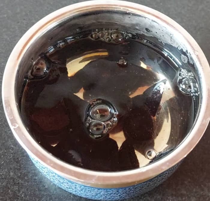 Rinse the rinds with water to remove any impurities if present. Add 1 cup of water (preferably hot water), cover and soak for 20 minutes.