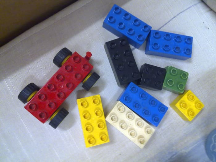 Lego sets, my son's favorite. He builds towers of high rise building and houses of his own imagination