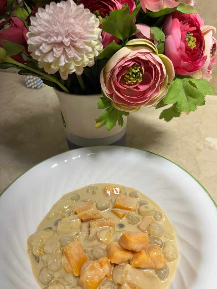 Ginatan Dessert Sweet Potato and Banana in Coconut Milk Delishably