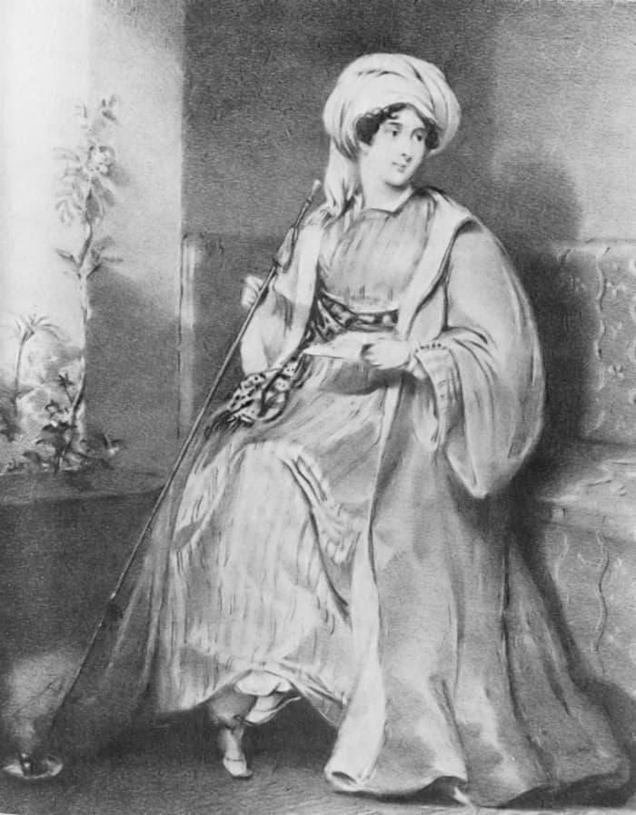 Lady Hester took to smoking a bubble pipe and it's been suggested hallucinogens may have been involved.