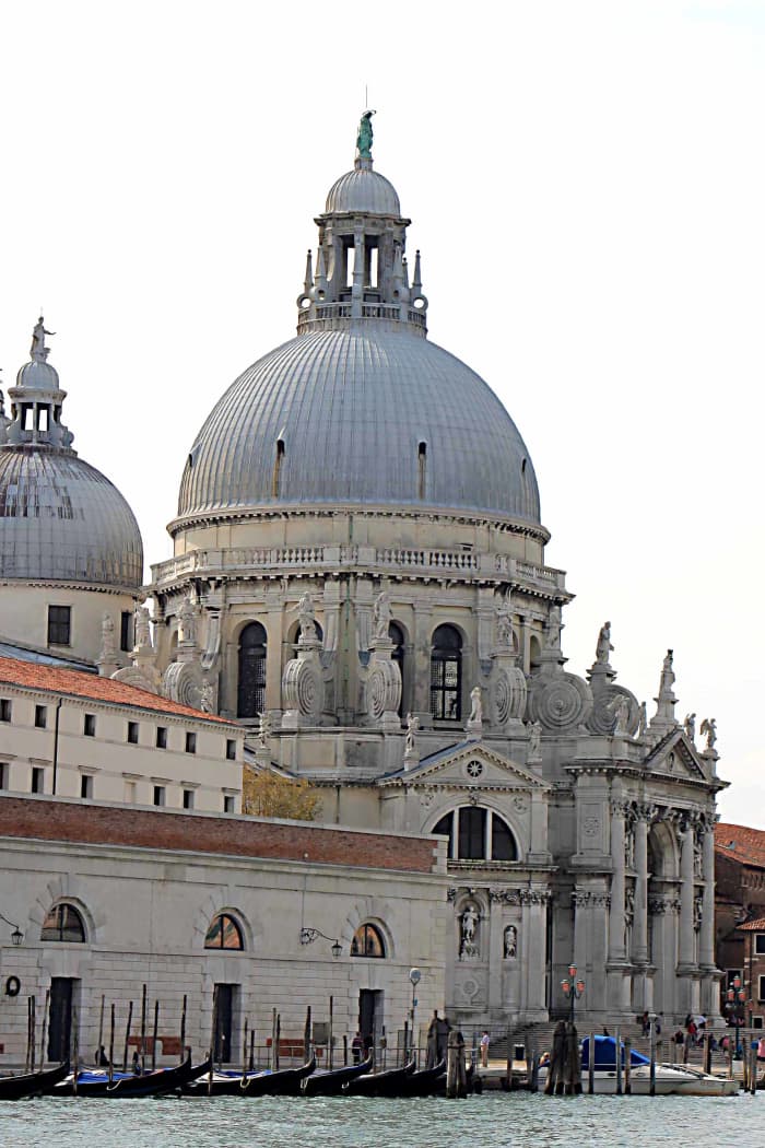 La Salute. A fine example of Venetian architecture, designed by Baldassarre Longhena, who also designed Ca' Rezzonico and Ca' Pesaro (see earlier on this page)