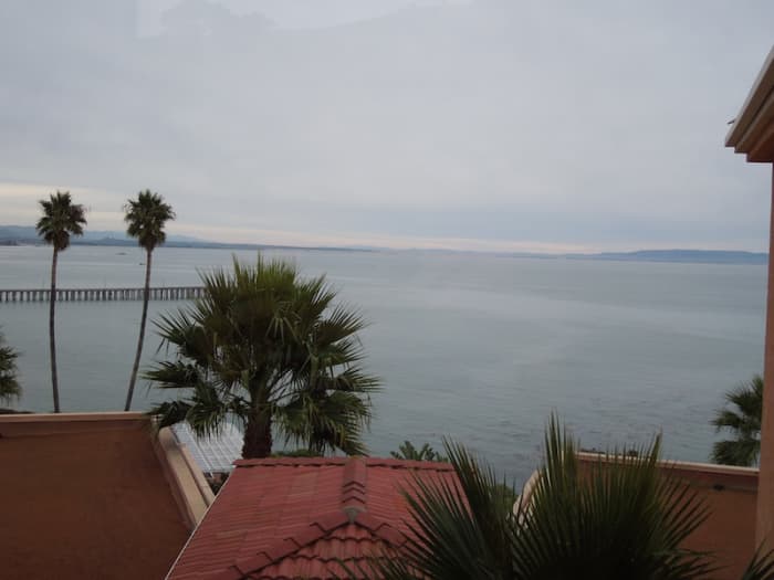 View of Avila Beach from fifth floor of San Luis Bay Inn