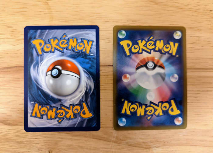 Always show the back of the card in your listing! - English & Japanese reverse side Pokémon cards