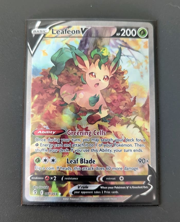 Leafeon V Alternate Art - Evolving Skies - 167/203