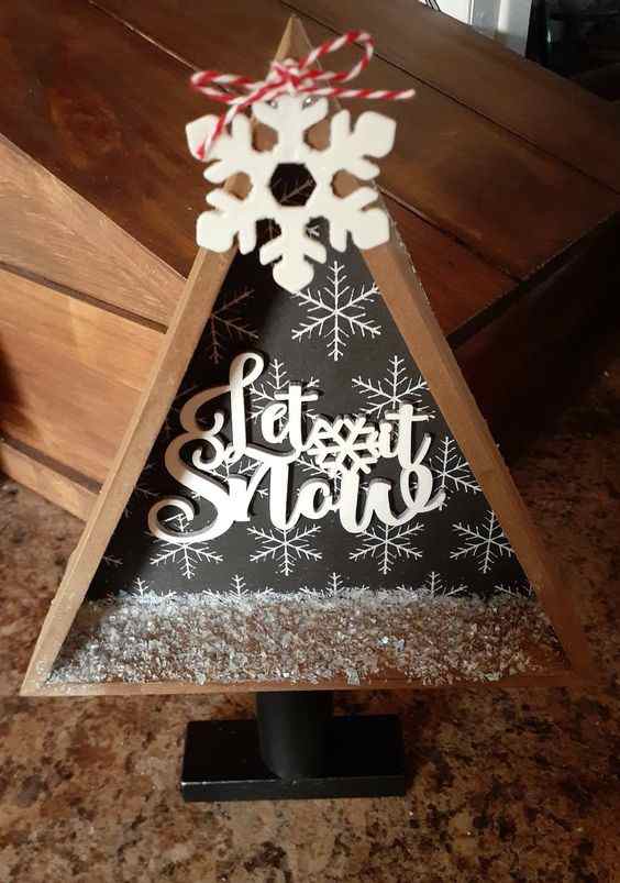 100+ Easy DIY Wooden Christmas Tree Triangle Decorations Holidappy