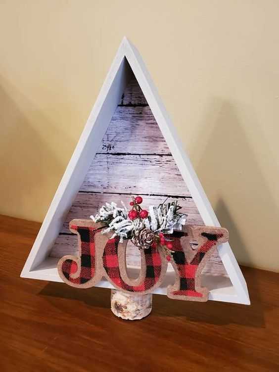 100+ Easy DIY Wooden Christmas Tree Triangle Decorations Holidappy