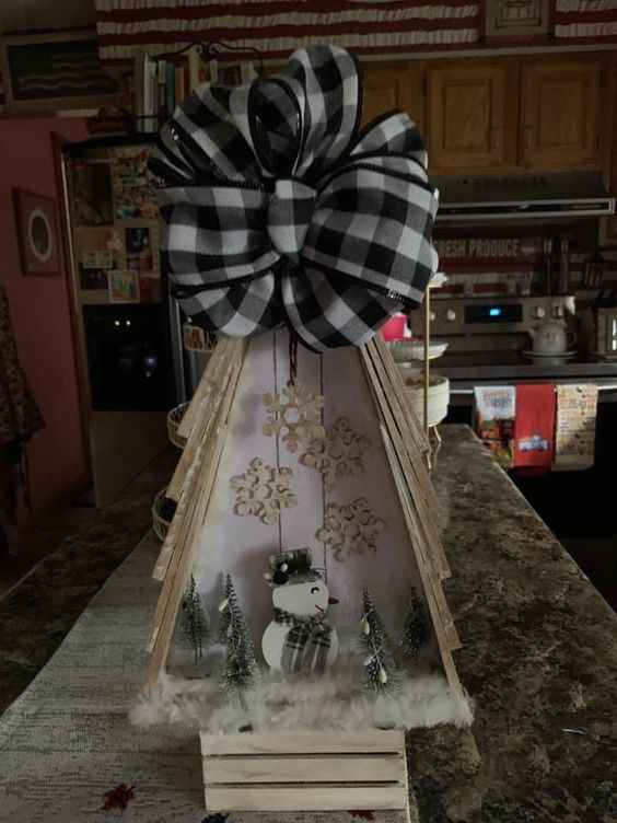 100+ Easy DIY Wooden Christmas Tree Triangle Decorations Holidappy