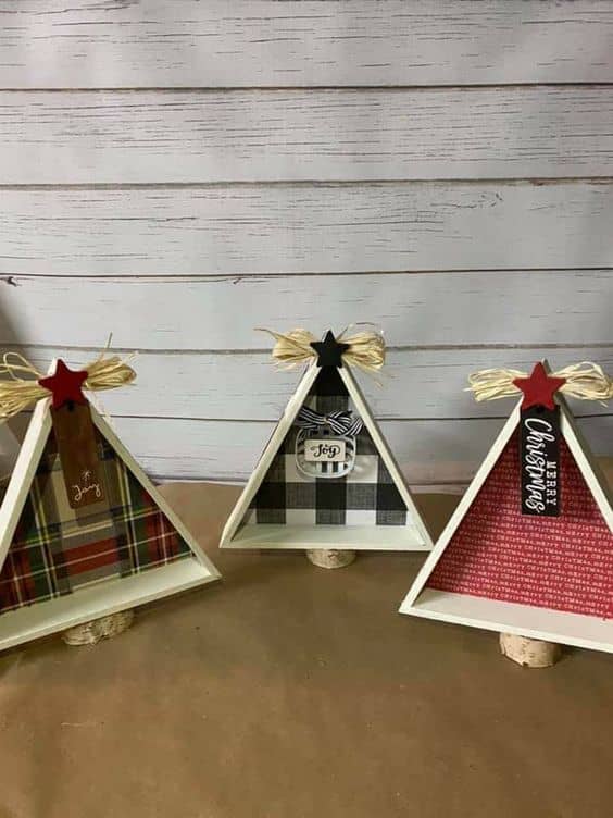 100+ Easy DIY Wooden Christmas Tree Triangle Decorations - HubPages