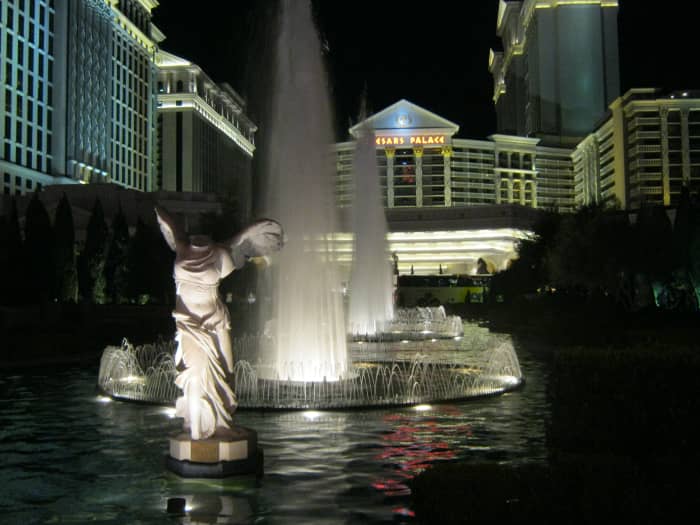 Caesar's Palace. Fans of the "Hangover" series of movies will recognize this hotel. Famous for the line from the movie "Did Caesar stay here?"