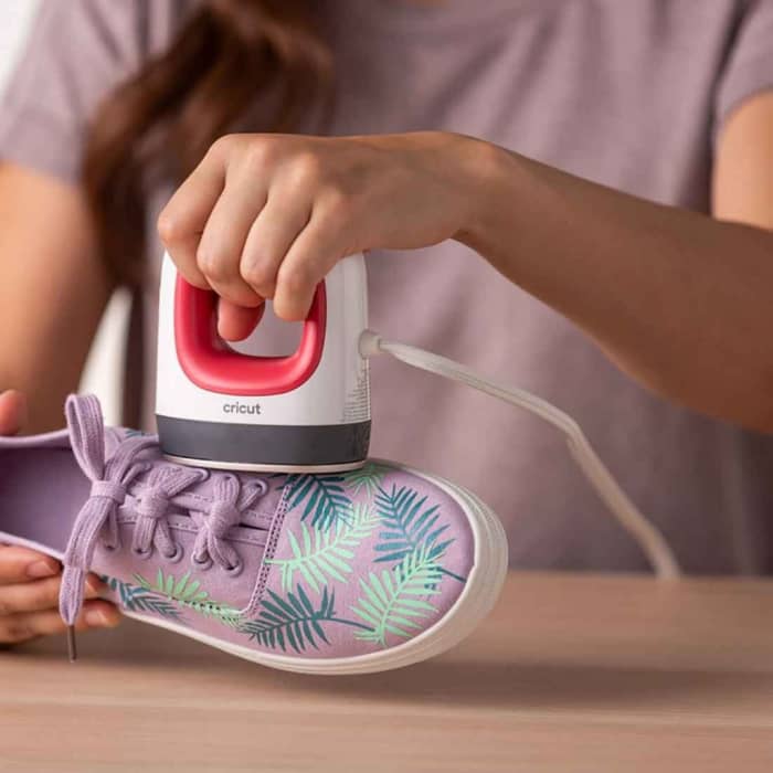 The Cricut Mini Press is perfect for those small items when you need just a lttle heating area to apply HTV