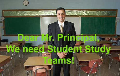 Parents can be pro-active by requesting a Student Study Team meeting for their child.