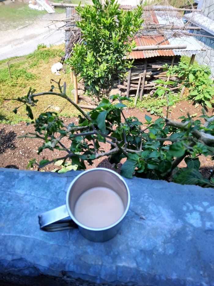 Having a cup of freshly homemade milk tea and sitting at the terrace of your guide's family home in Nepal is truly, a once-in-a-lifetime experience.