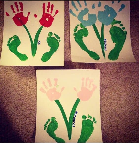 35+ Adorable Mothers Day Hand And Footprint Art Ideas That Will Be 