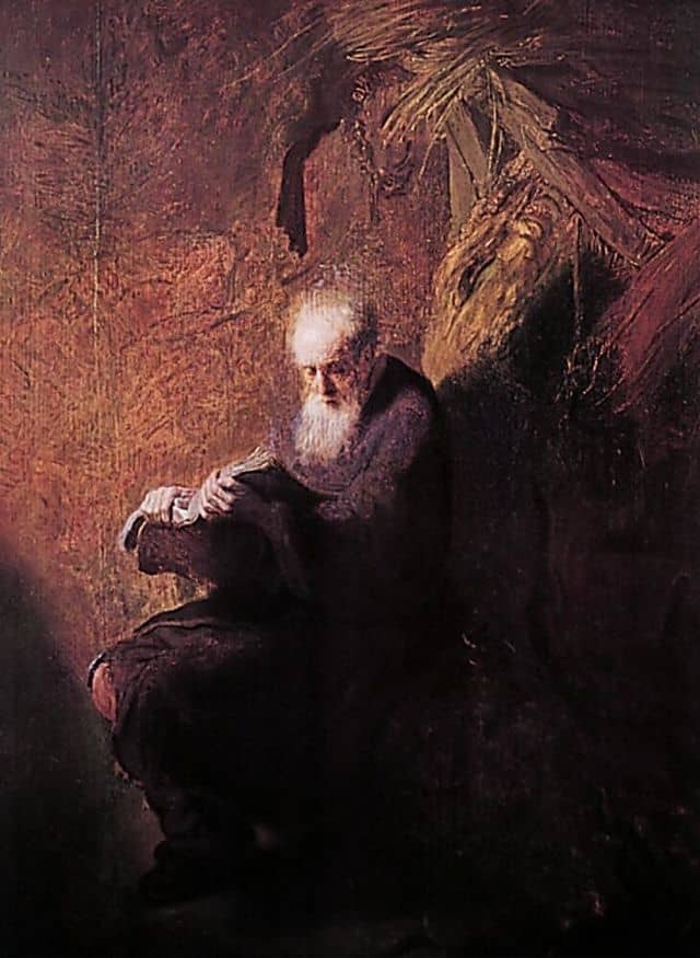 Hermit Reading, by follower of Rembrandt circa 1630. | Capricorns are described as hermits who focus on surviving for the long haul.
