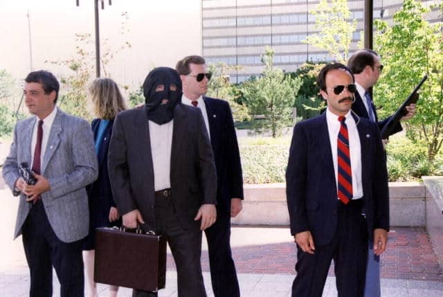 U.S. Marshals practice guarding a "protected witness."