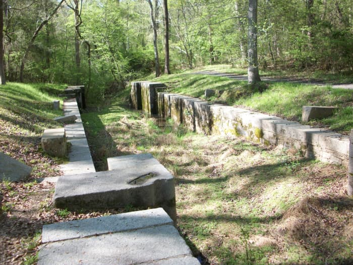 Remains of the Lock to Lower the Boats. This section is located near the Park office.