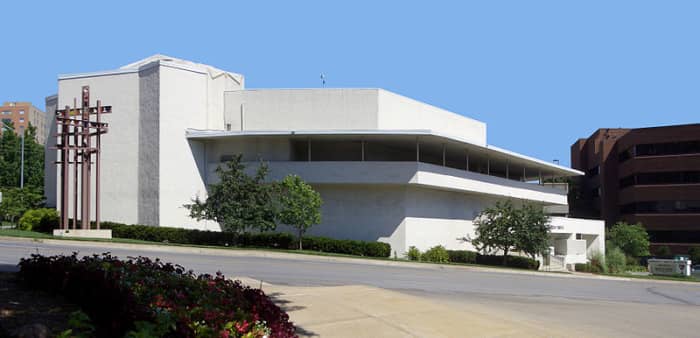 The Community Christian Church of Kansas City MO; designed by the famous architect Frank Lloyd Wright.