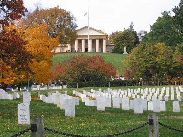 Arlington House: The Custis Lee Mansion. During the Civil War, The Union made the grounds of Robert E. Lee's ancestral home a national cemetery.