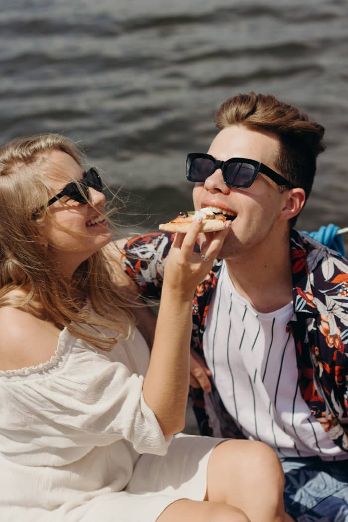 Leo and Sagittarius fall in love because they enjoy similar things and because they make each other laugh. They're a jovial couple, who can also get pretty passionate and strange.