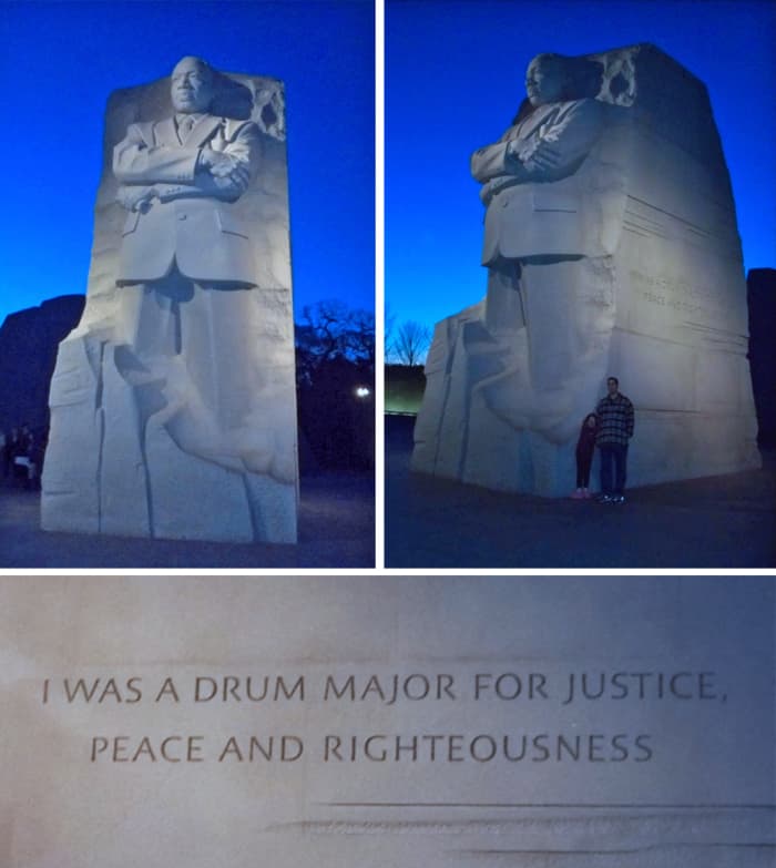 The Martin Luther King Jr. memorial had not been built yet when we visited in 2008. These photos are from our 2013 visit.