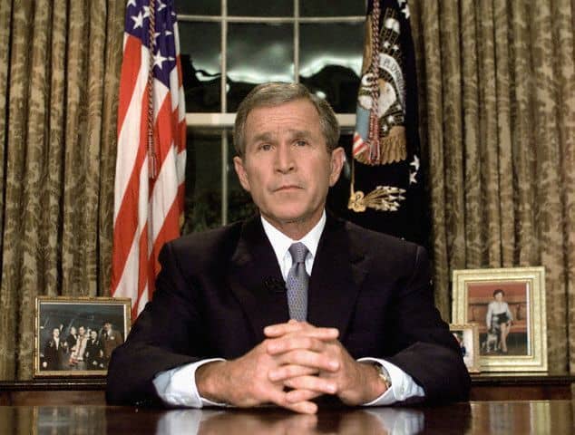 Bush's response to the attacks is among the angles covered in the film and Moore doesn't hold back...