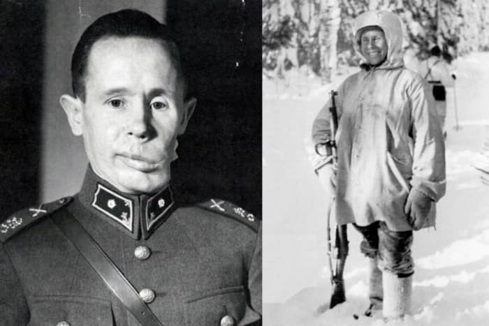 His perfect blending into nature skills proved invaluable to him during the winter war where he developed a foolproof method of not getting sighted.