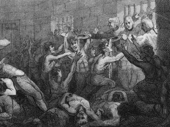 The imprisoned Britishers in "The Black hole of Calcutta". This is also known as "Black hole Tragedy".