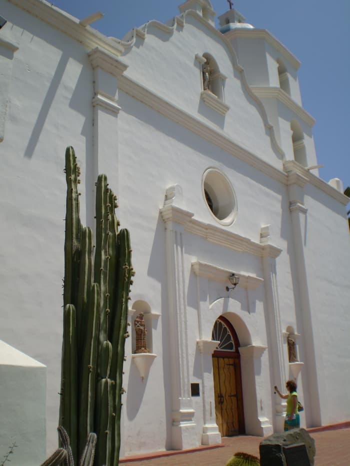 Mission San Luis de Franca in Oceanside, California, known as "King of Missions" because of its size.