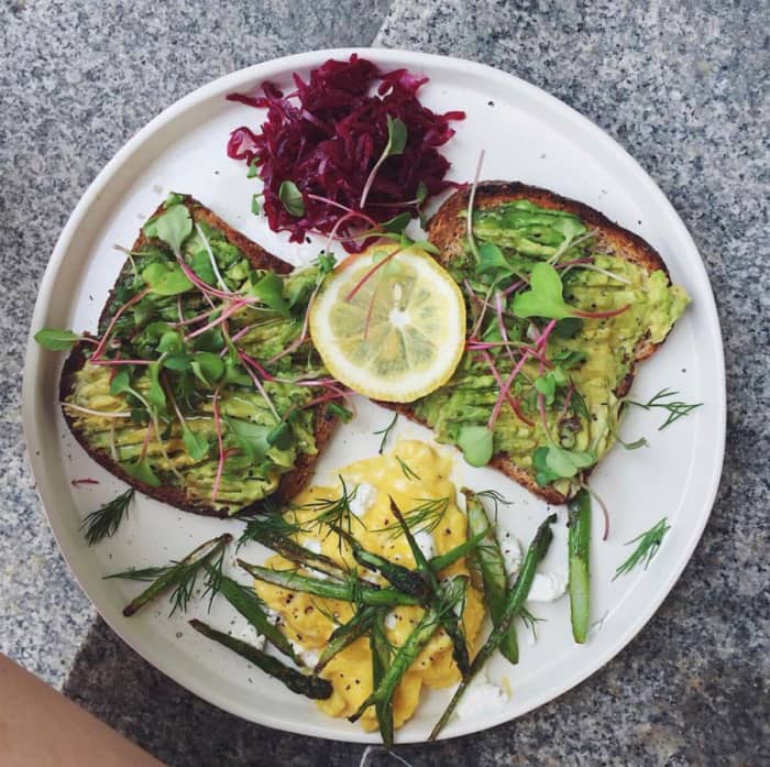 Breakfast with herbs? No, it looks like you left your kitchen window open while your neighbor was mowing their lawn.