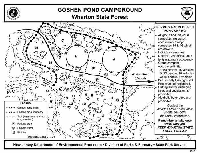 Camping at Goshen Pond Campground in the New Jersey Pine Barrens