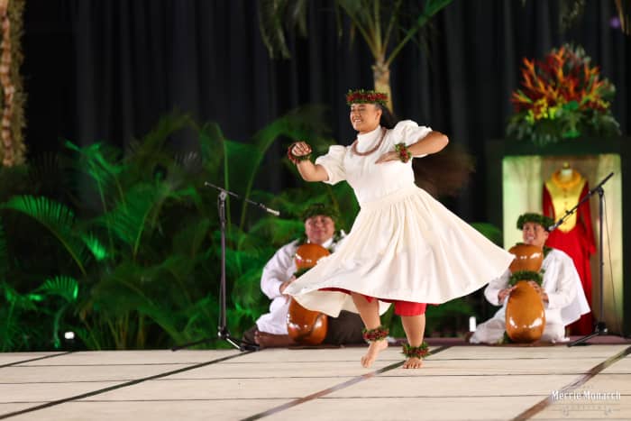 MISS ALOHA HULA 2021 Rosemary Kaʻimilei Keamoai-Strickland Ka Lā ʻŌnohi Mai O Haʻehaʻe Nā Kumu: Tracie & Keawe Lopes