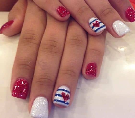 Patriotic Nail Designs To Show Off Your Red White And Blue Holidappy