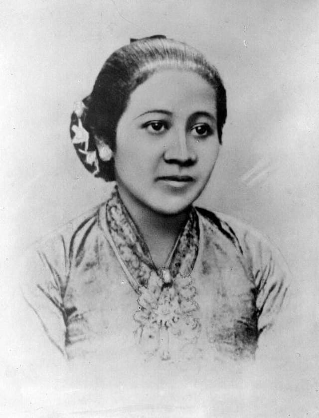 R.A. Kartini for elevating women's social-political rights: after rain comes sunshine and after darkness comes the light.