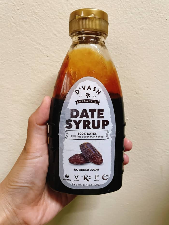 This date syrup is vegan, non-GMO, paleo, and contains less sugar than honey, agave nectar, and maple syrup.