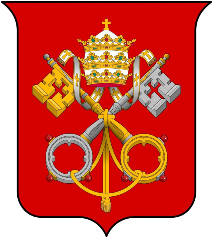 Coat of Arms of the Congregatio Pro Doctrina Fidei. This is an important symbol in the Catholic liturgy.