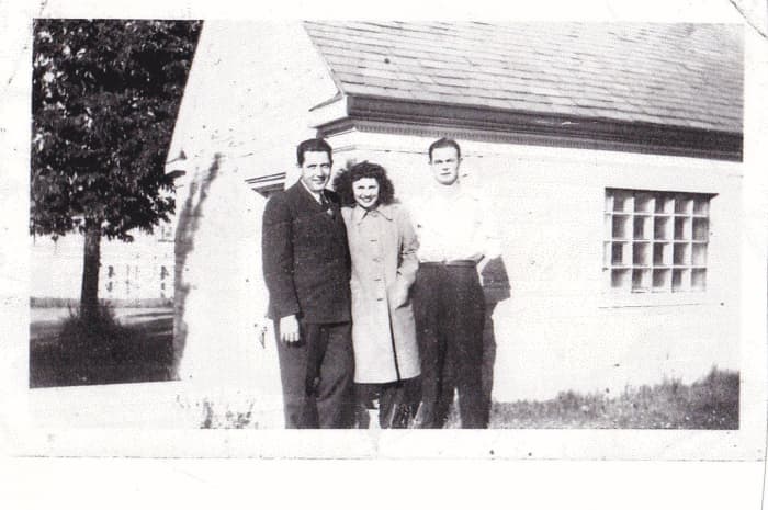 From left to right: Uncle Chuck Hyland, Aunt Marie, and Uncle Dick. Picture taken about 1952