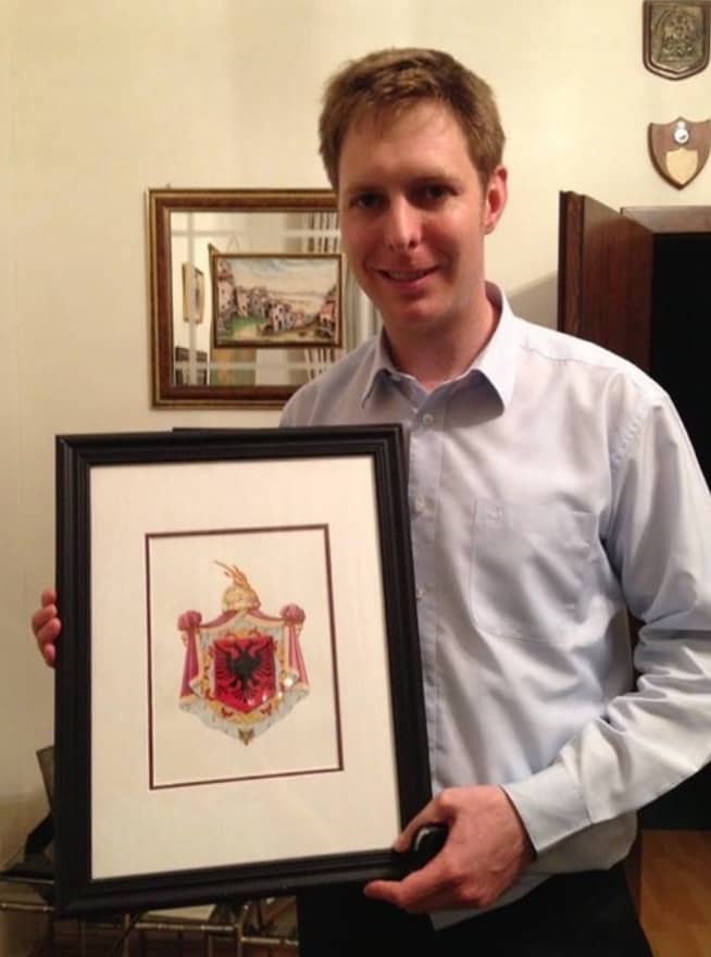 The pretender to the Albanian throne Crown Prince Leka II, grandson of Zog I.