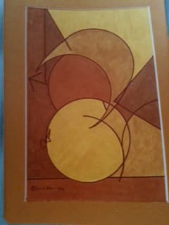 Aries Symbol with Sun, Moon and Ruling Planet Mars as shown. Many years ago my designs appeared on t-shirts and tote bags.
