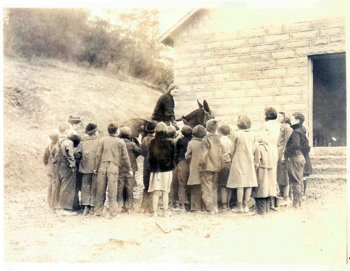 Hindman, Knott County, Kentucky. Works Project Administration Pack Horse Librarian