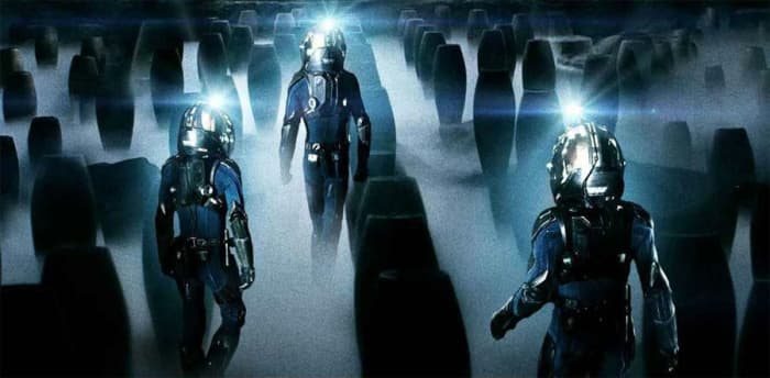 The parallels to 'Alien' are obvious throughout and ultimately weaken the film's scare value because we've seen it all before.