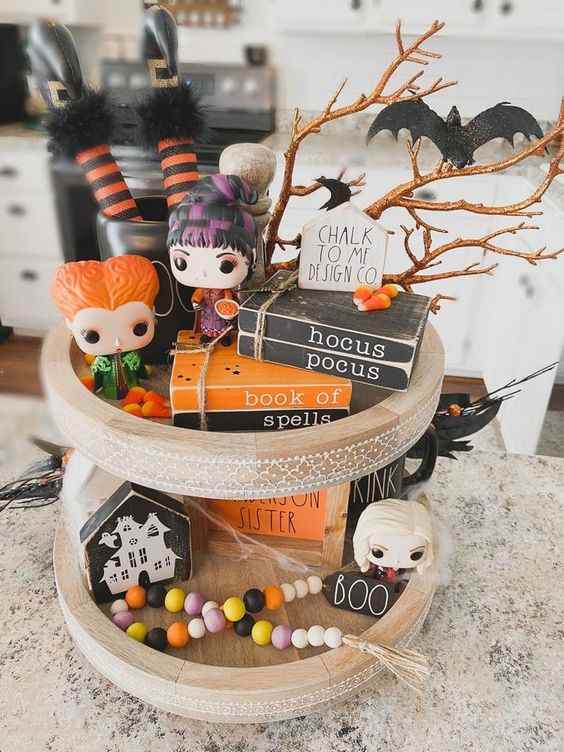 30+ Spooktacular Halloween Tiered Tray Ideas That are Frightfully Easy