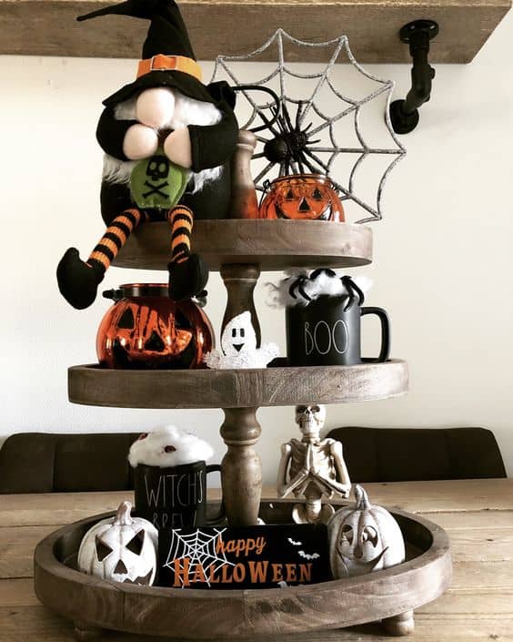 30+ Spooktacular Halloween Tiered Tray Ideas That are Frightfully Easy ...