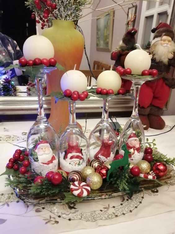 100+ EasytoMake Festive Wine Glass Christmas Decorations Holidappy