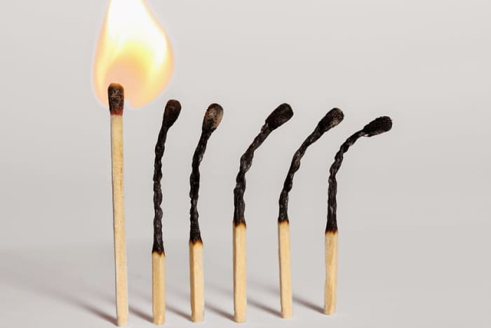 Burning Out over time