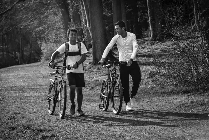 Riding with friends can make mountain biking a much more enjoyable experience... but you can still enjoy it solo.