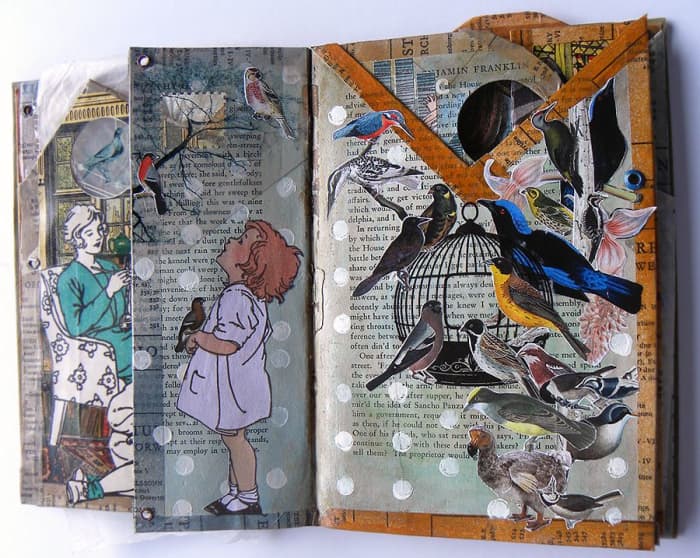 Fold In Some Pages: Not all pages need to be even. Some pages can be folded in and glued together to add extra interest.