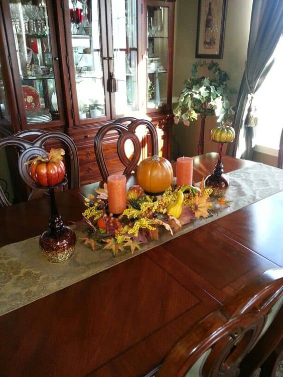 75+ Easy DIY Dollar Store Fall Centerpiece Ideas and Decorations ...