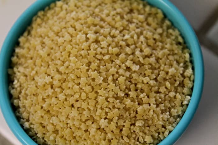 Patina Pasta is a round uneven shape pasta and it's one of the smallest pastas produced and it's made from Durum Wheat that adds a nutty taste to your dish when using it.