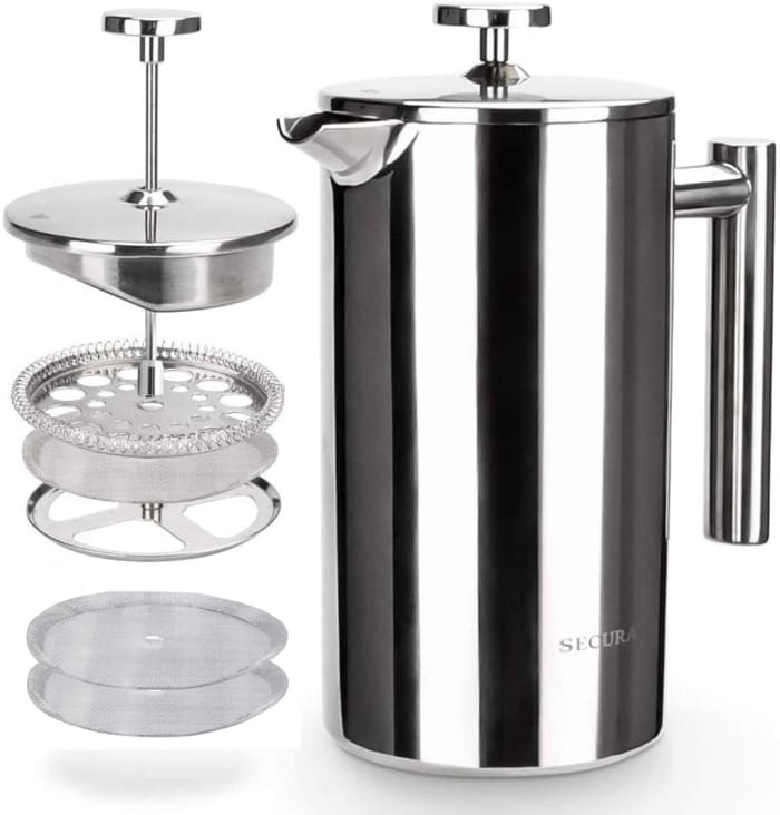 A Secura coffee maker: my personal favorite. Read on for my six downsides of using a French press to make coffee.